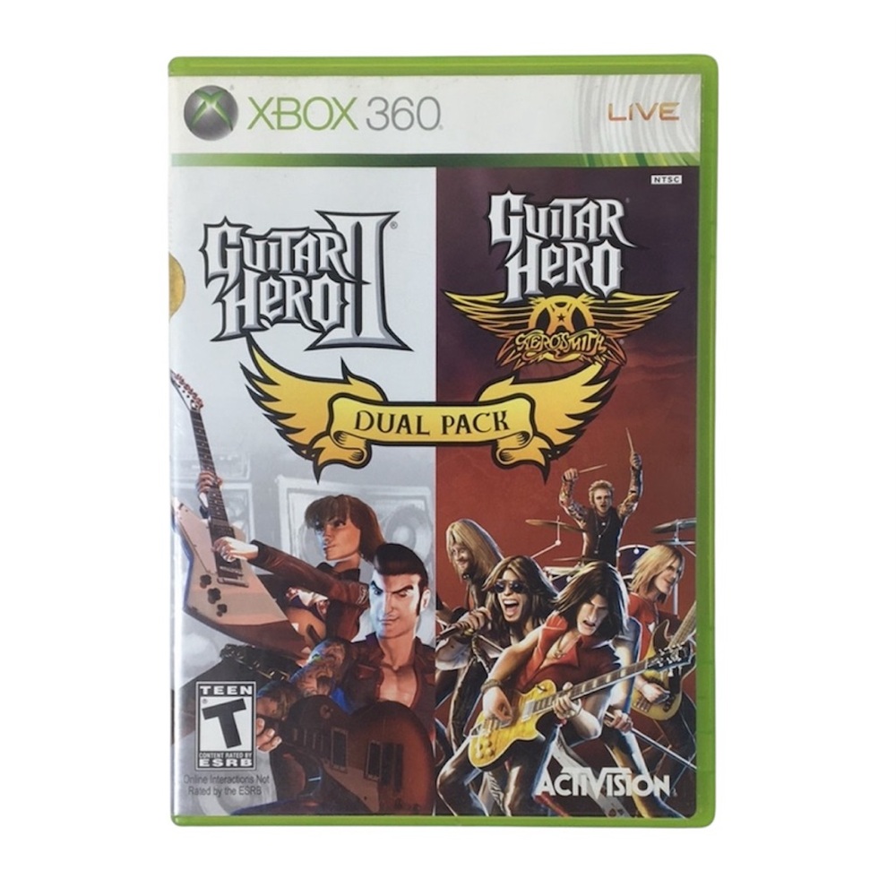 Guitar hero 2 and Guitar hero Aerosmith Dual pack Xbox 360